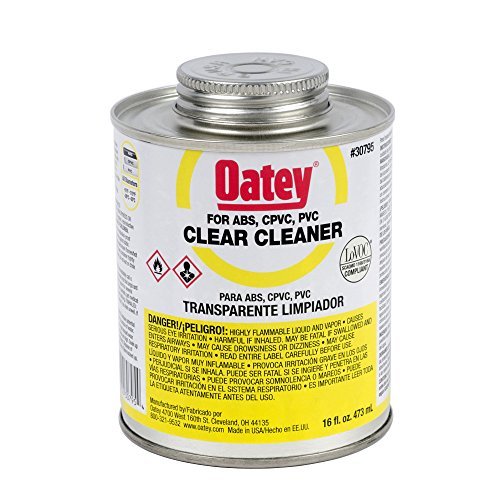 Oatey Clear Cleaner For ABS/CPVC/PVC 16 oz.