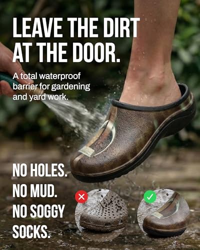 Image of Backdoorshoes Waterproof Premium Garden Clog Shoes for Women with Arch Support