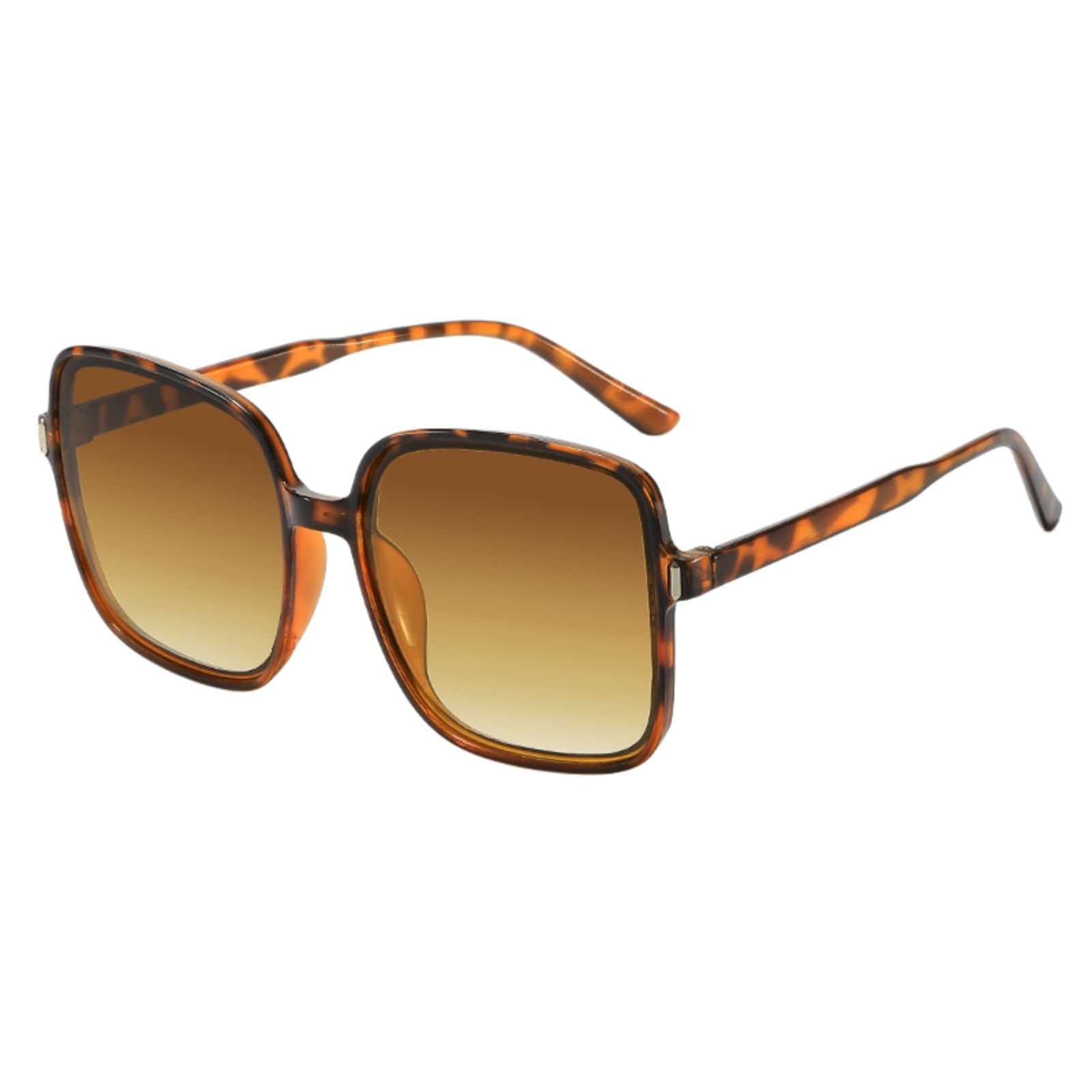 Occhiali da Sole Quadrati per Donne Uomini, Uv400 Retro Telaio Oversized con Design Nailhead Indossare All'aperto-c5