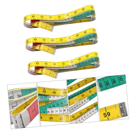 Set 3 Cintas Métricas Retráctiles Flexibles Para Medición miniatura 6