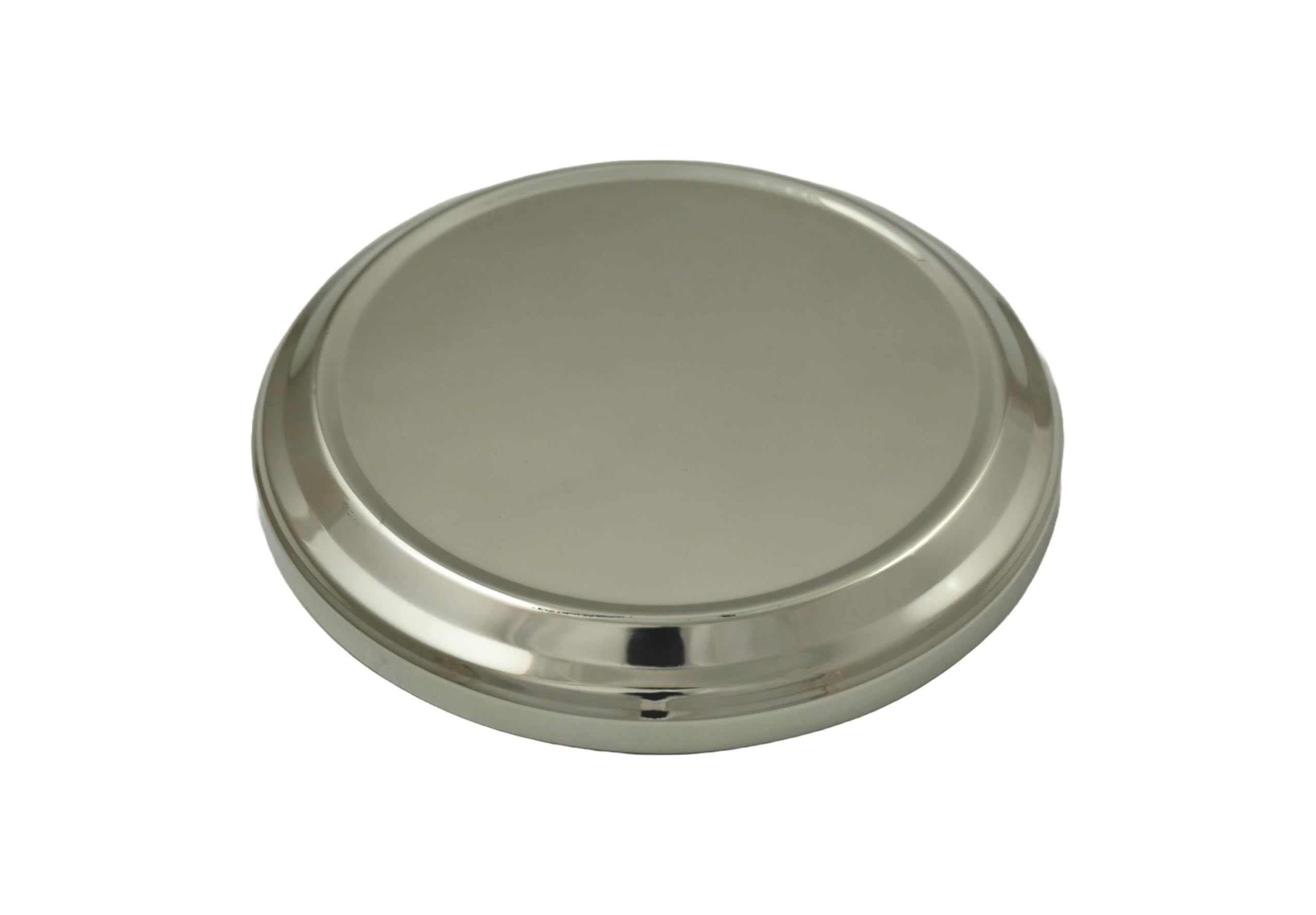Communion Ware | Stainless Steel Communion Bread Plate Base | Holy Sacrament Plate Base for Churches | Communion Supplies – Shiny (Silver) Finish
