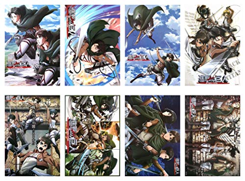 Póster de anime japonés Attack On Titan para decoración de pared del...