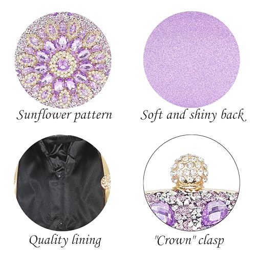 Image of MAIRLOM Rhinestone Clutch Purses for Women Evening Bag Sparkly Handbag | Diamond Clutches Purse Glitter Crystal Gemstone Shoulder Bags Luxury Handbags for Wedding Formal Party Prom