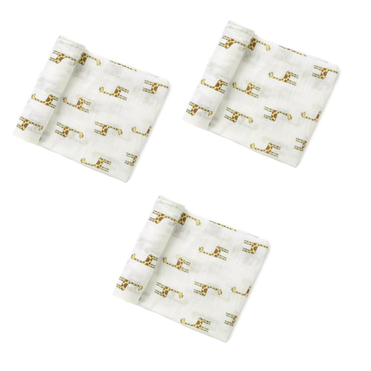 Abaodam 3stücke Newborn Muslin Swaddle Blanket Aus Baumwolle Atmungsaktiv Und Weich Mit Giraffen- Für Neugeborene Als Zur Babyparty