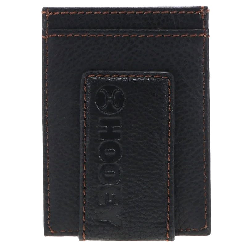 HOOEY Leather Men's Money Clip (HOG - Black)2