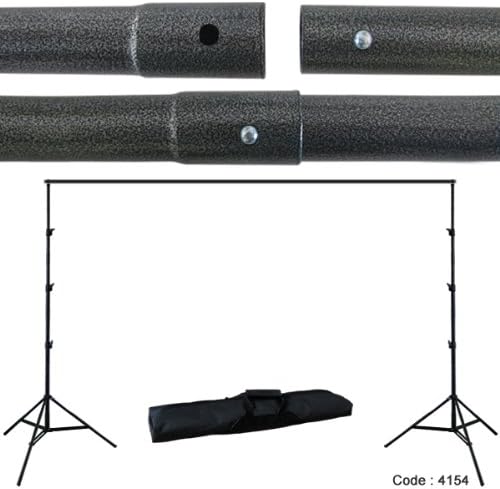 Linco Lincostore 3 pcs Muslin Background Support Kit 3 Softbox Photo Video Lighting Studio Set Kit-9x10 feet Backdrop Stand/Removable, Zoomable, Bulb-Protective Softbox