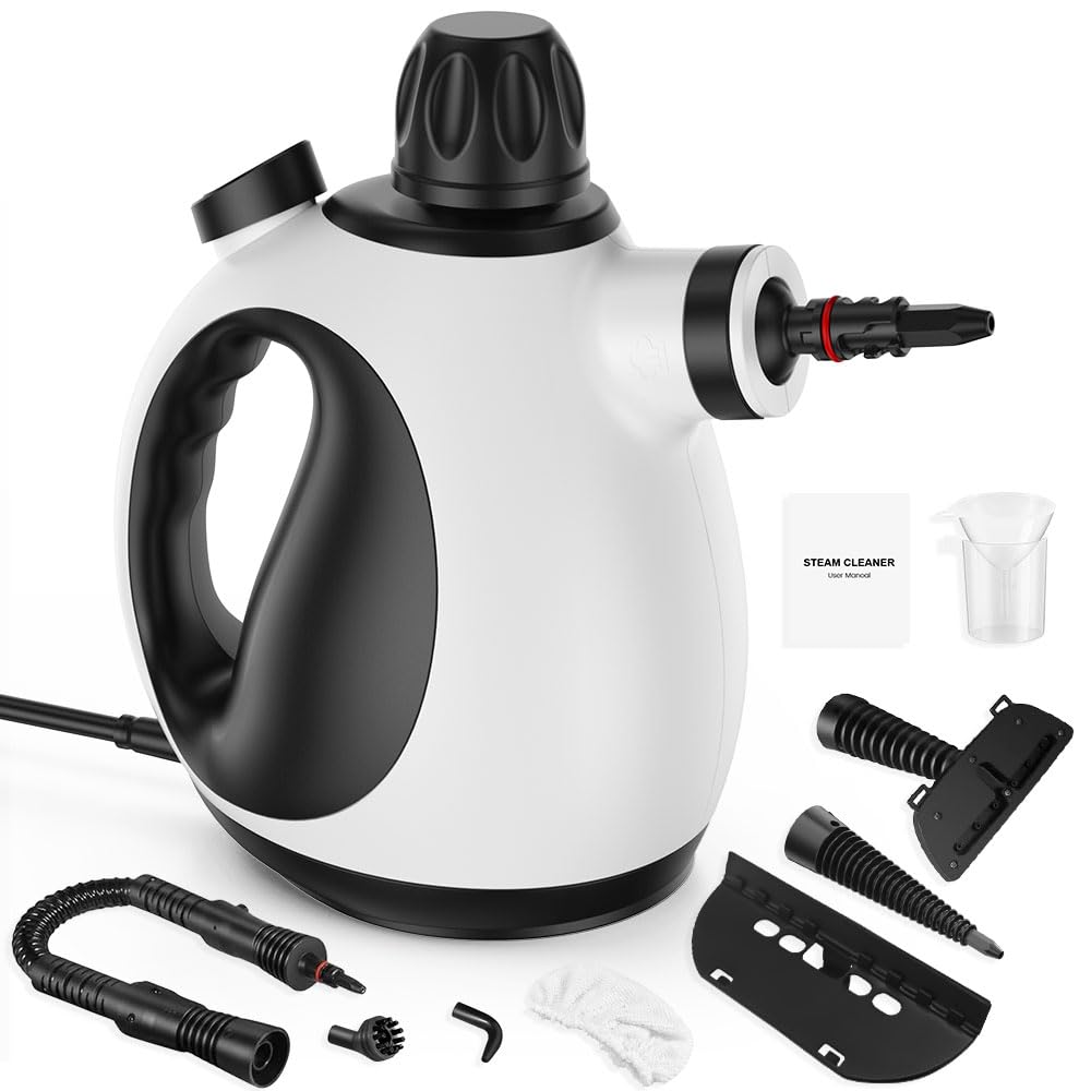 Handheld Steam Cleaner for Home - Pressurized Handheld Steamer for Cleaning with High Pressure Chemical-Free Multi-Purpose Portable Deep