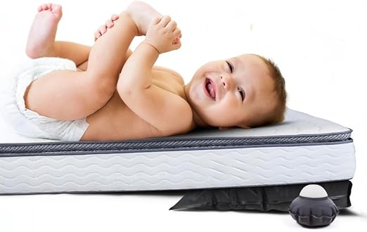 Inflatable Wedge Pillow for Colic Baby Relief– Fully Adjustable Infant Sleeping Wedge to Help with Acid Reflux, GERD, Allergies, and Nasal Congestion