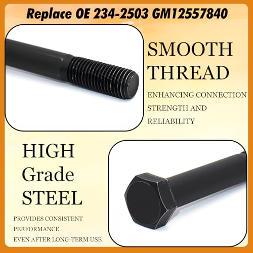 2 Pcs LS Crankshaft Balancer Damper Bolt,Fits 4.8L 5.3L 5.7L 6.0L 6.2L LS1 LS2 LS3 LQ4 LQ9 L92 L76 L77 L96,High-Strength Harmonic Balancer Bolt,Replace OE GM12557840,234-2503 - Image 4