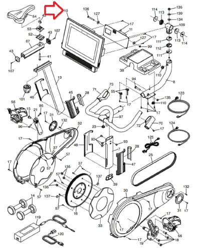 Image of Icon Health & Fitness, Inc. Argon Display Console Assembly 426899 Works W COMM S15I Treadmill