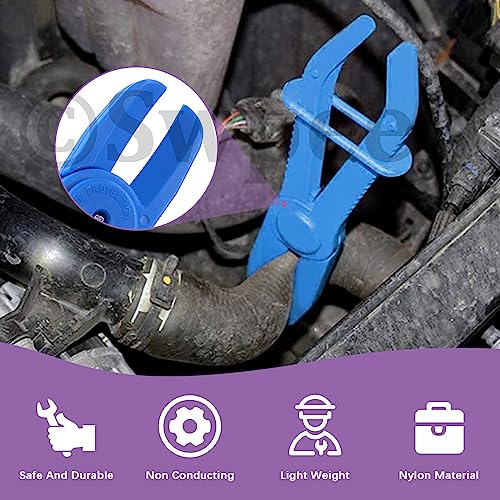 Swpeet 6Pcs Blue Line Clamps Flexible Hose Clamps Pliers Kit - Image 4