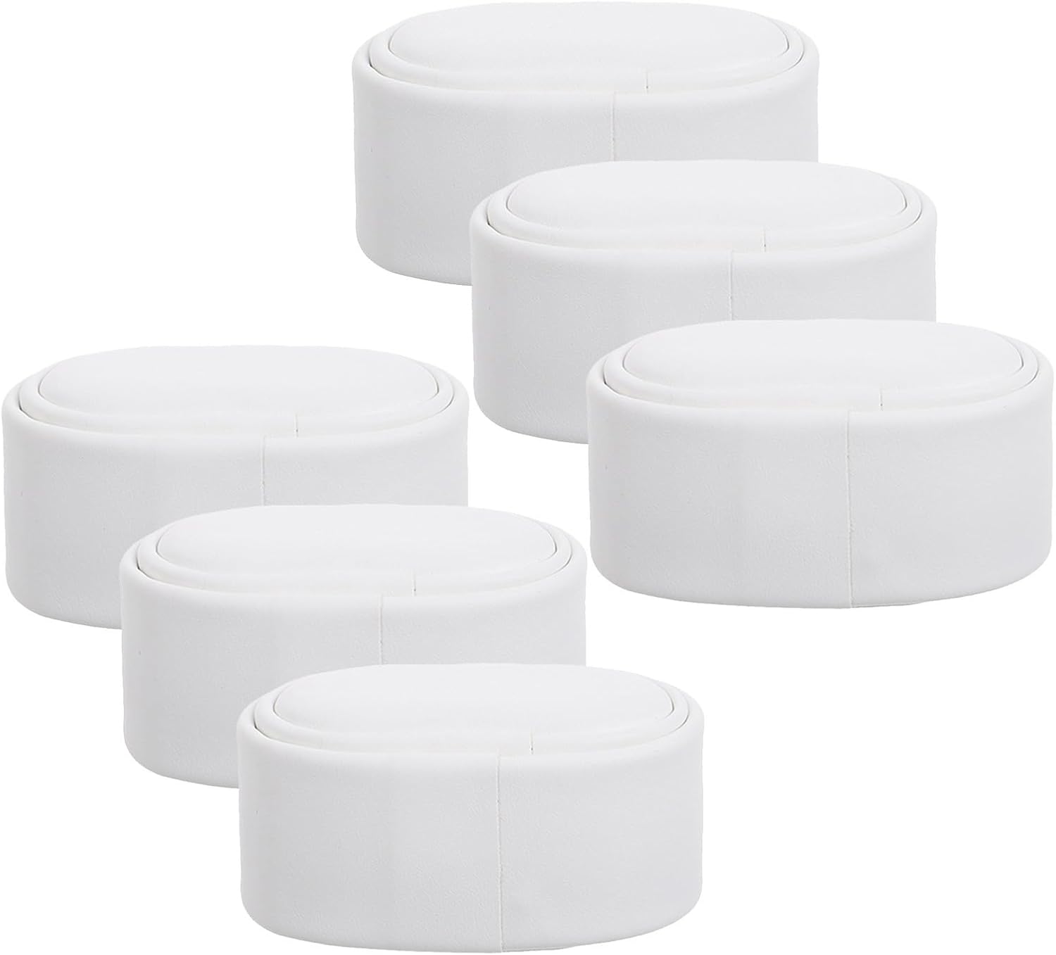 Soft PU Watch Pillow Inserts for Jewelry Display, 6pcs White