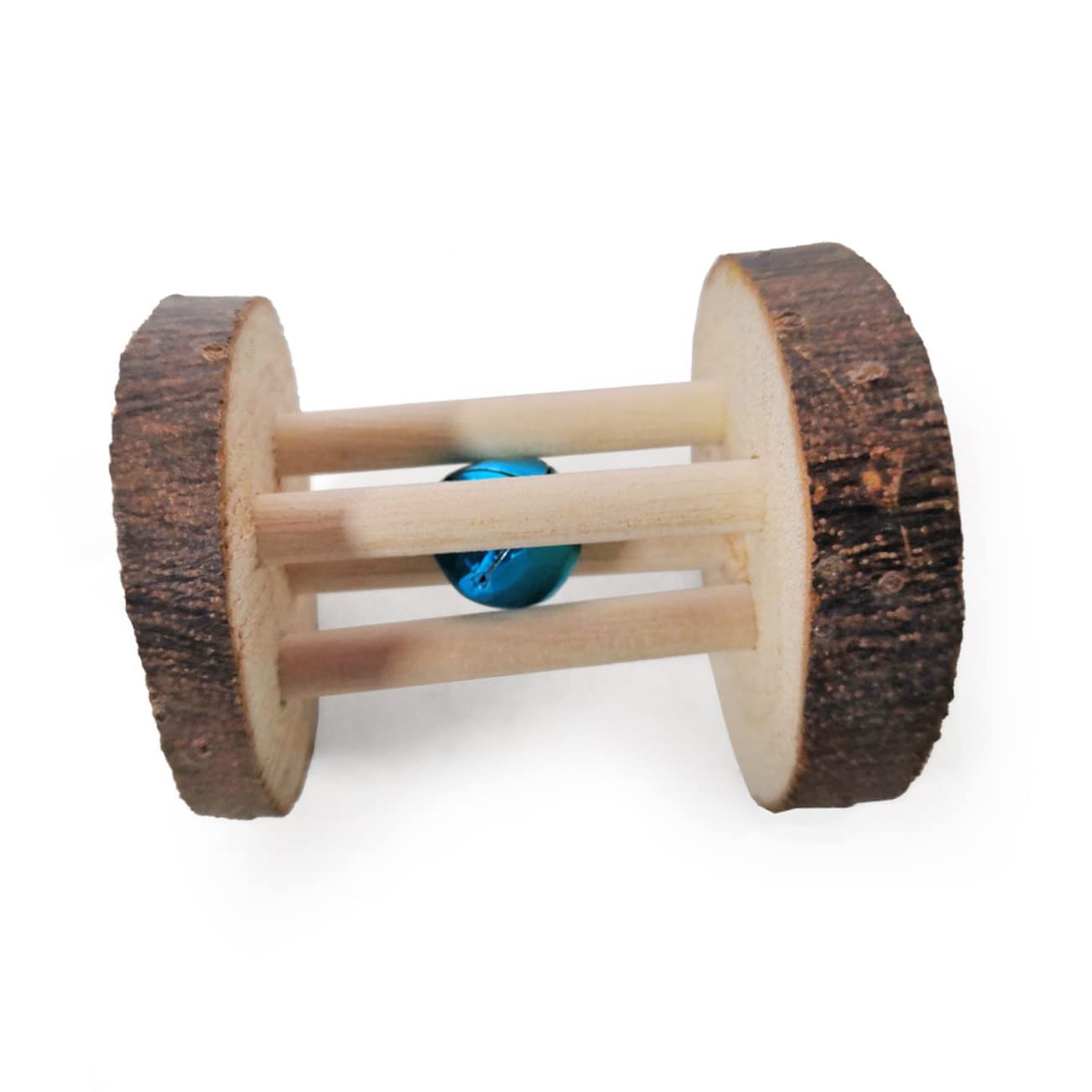 Mipcase 18pezzi Giocattoli Legno Per Roditori e Uccelli Gioco Masticabile Sicuro Per Criceti Conigli e Pappagalli Design Con Tavoletta Bastoncini e Pallina Di Rattan Per Intrattenimento e