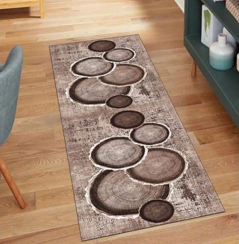 Alfombra dormitorio 3D lavable para decorar un pasillo acogedor 2
