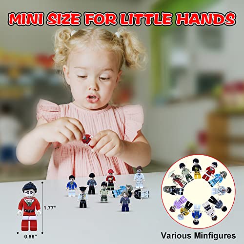 Fildanco Minifigures Stuffer, 24Pcs Minifigures Building Bricks, Mini Figure Toy, Minifig People Lot, Kids For Christmas, Birthday Party Supplies, Easter Eggs #TOP1