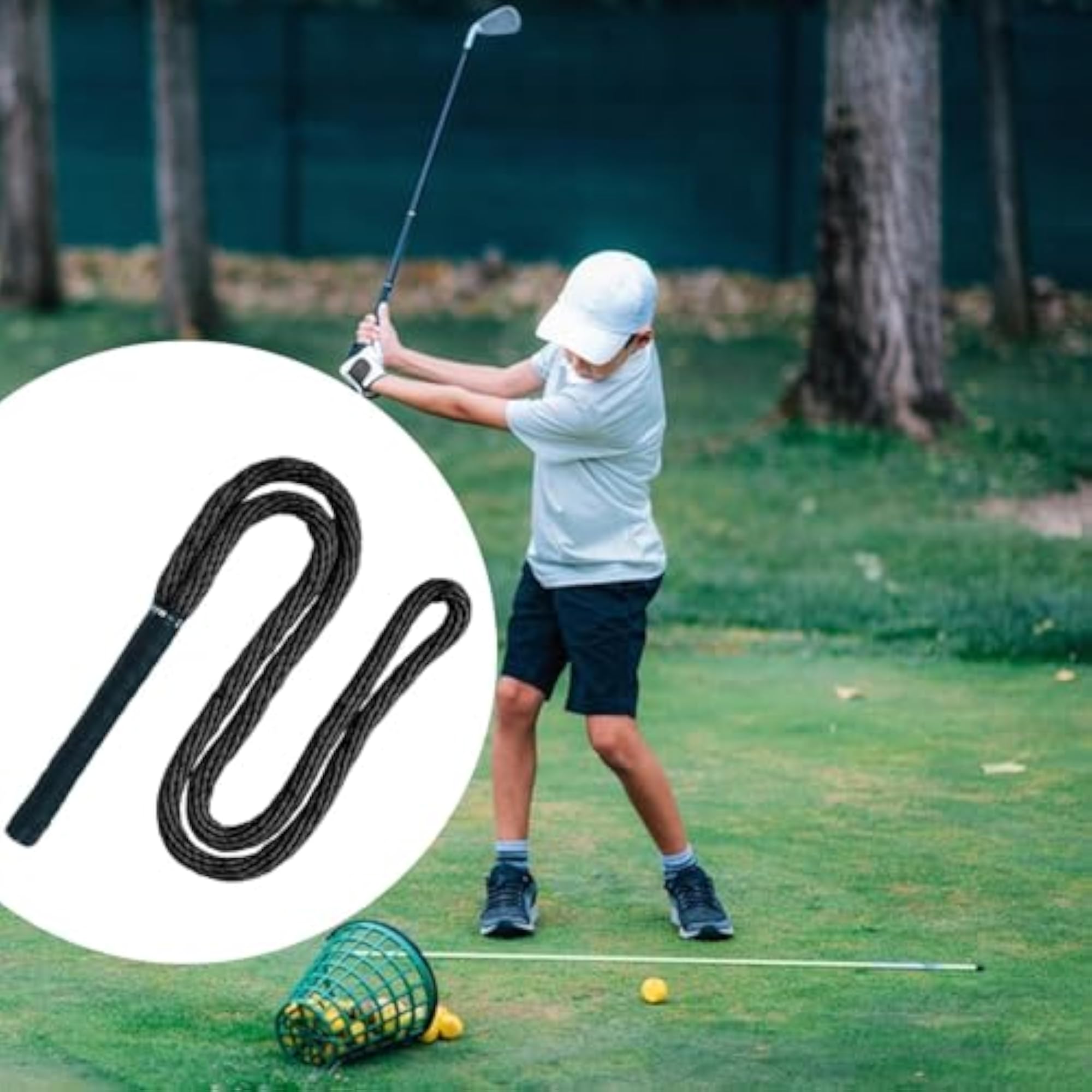 Golf Rope Swing Trainer for Beginners Exercise Aid