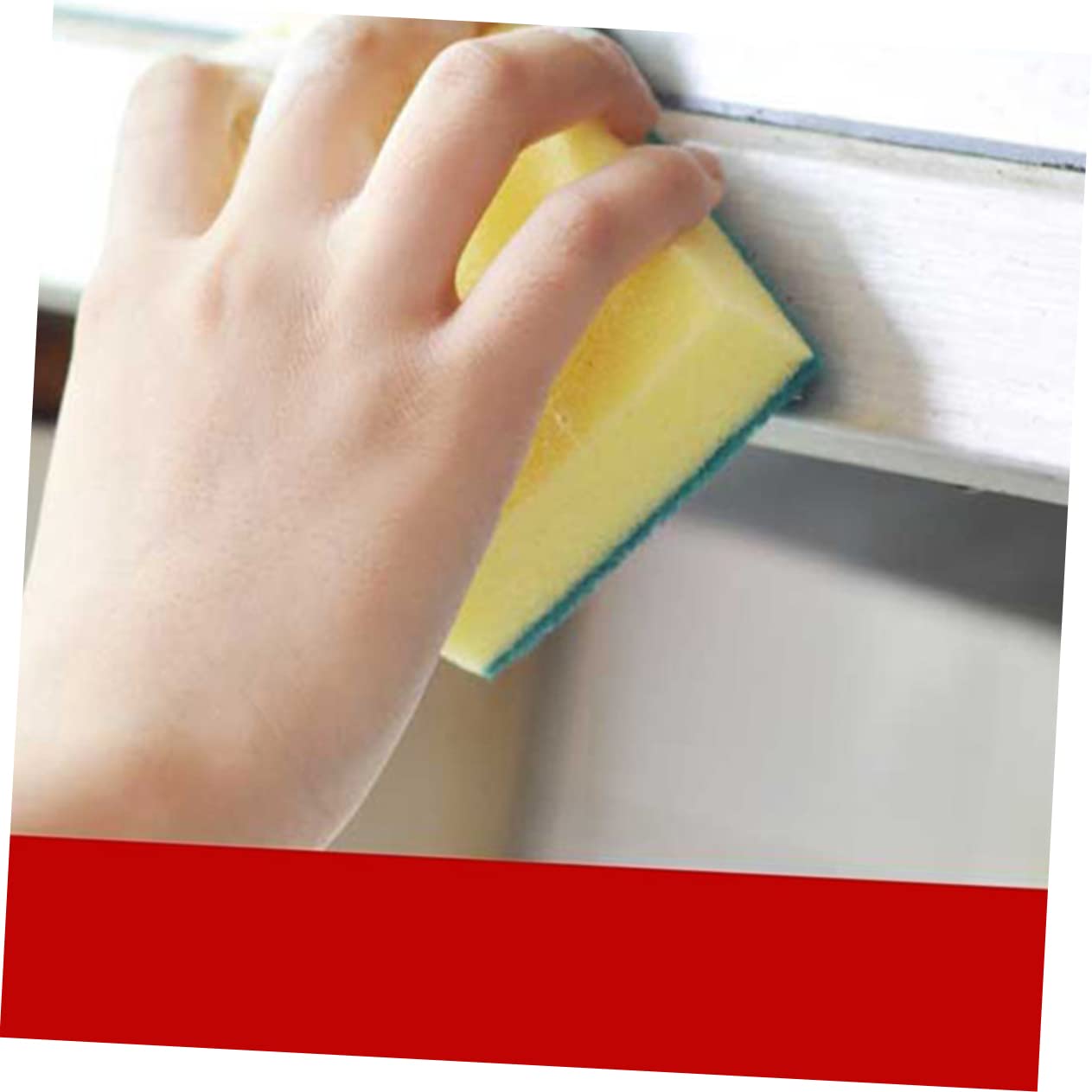 minkissy 11x7x3cm Cleaning Brush Pot Sponge Dish Sponge Scouring Pads 15pcs Set for Kitchen Bathroom Cleaning