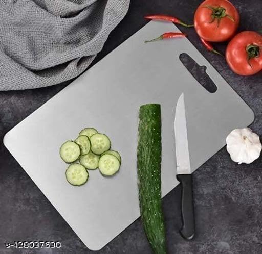 Image of Stainless Steel Utility Board Multipurpose Chopping and Cutting Board