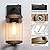 LONEDRUID 2 Pack Dusk to Dawn Outdoor Wall Light Fixtures Photocell Sensor Exterior Lantern Sconce Lighting Waterproof Outside Wall Mount Lamp for House Patio Garage Entryway Doorway