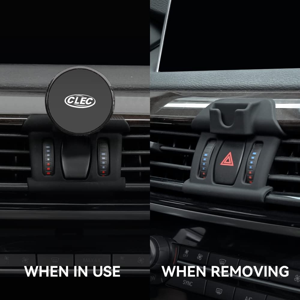 BEERTE Car Phone Holder fit for BMW X5 BMW X6 2014-2018 Strong Magnetic Phone Mount 360-degree Rotatable Adjustable bmw x5 Accessories Safe Convenient Phone Navigation for 4-7 inches Smartphone