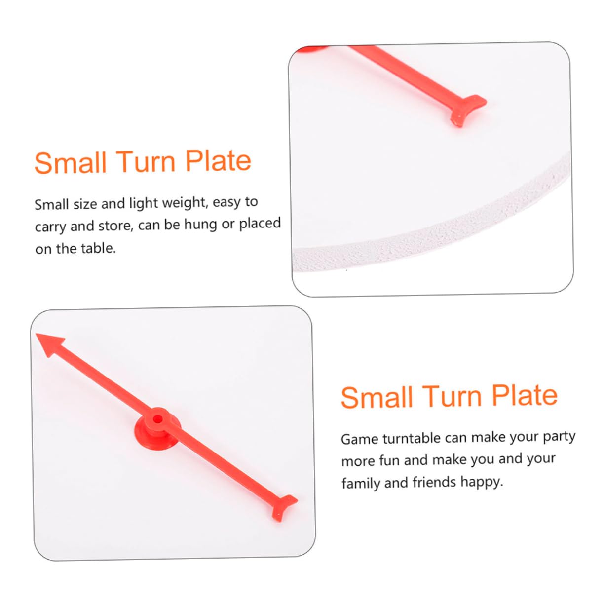 PHENOFICE DIY Black Spinning Prize Wheel for Boys and Girls Party Wheel of Fortune Game