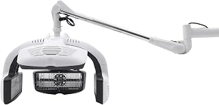 Professional Hair Dryer, 1500W 110V Wall-Mount I-nfrared Hair Steamer Hair Drying Machine with Wall Arm Adjustable, Hairdressing Care Color Processor with Timer for Treatment, Dying and Care