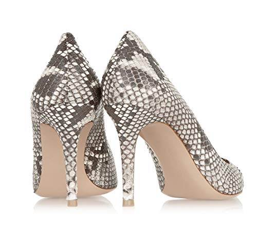 SAMMITOP Women's Classic 80mm High Heel Pumps Pointed Toe Office Work Dress Shoes2