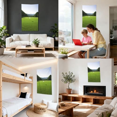Drapeau de golf pour masquer un mur nu grand format déco dortoir et extérieur - 7