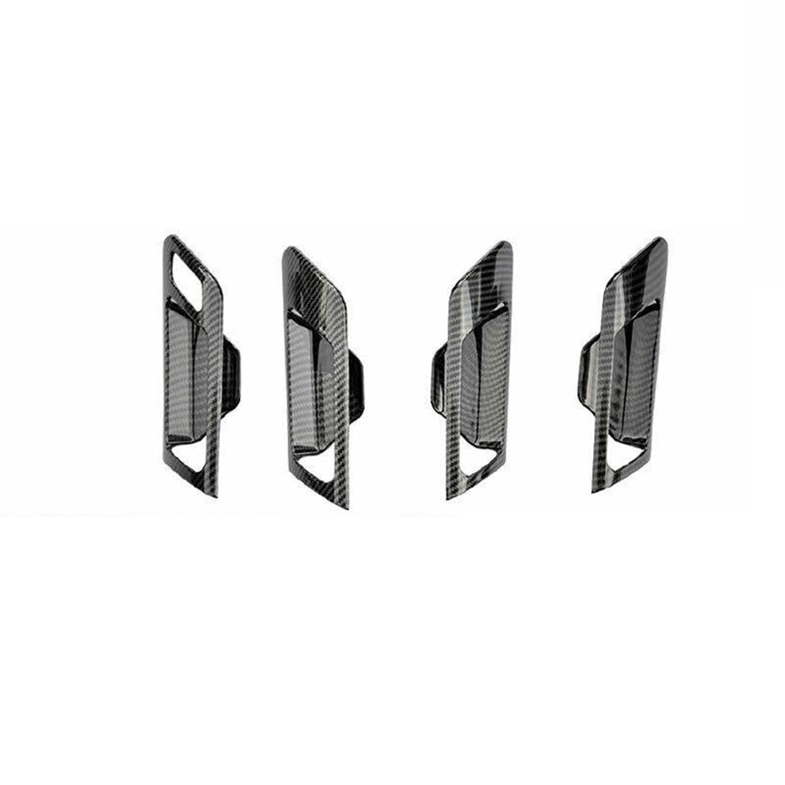 NOHEEU 4Pcs Car Interior Door Handle Bowl Trim for VW for Golf MK6 2010-2013 Carbon Fiber