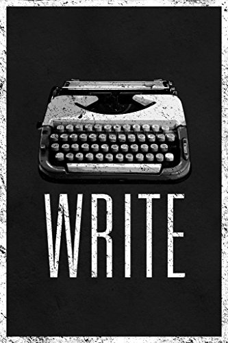 Image of Write Typewriter Poster - ELA Classroom Decor for Middle School & High School English Language Arts - Must Have Writing Posters Cool Wall Art Print Poster 12x18