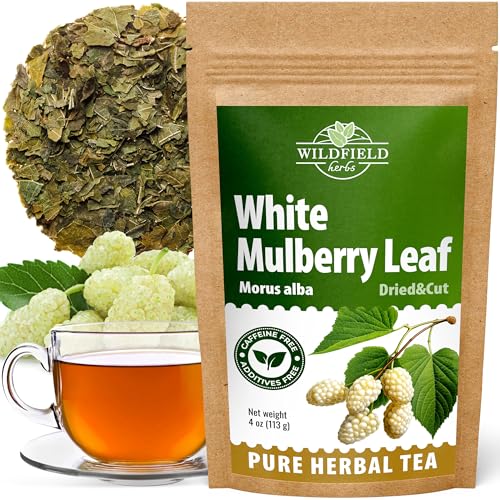 Image of 50 Bags White Mulberry Tea Mulberry Leaf Herbal Tea (Morus Alba) - 50 Count 1.5g Bags Herb Hoja De Morera