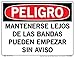 VESTIL DANGER LABEL SI-D-11-B-LB-011-S VINYL .011" overall size 12.5"W x 9.5"H Keep Clear Conveyor May Start Without Warning MANTENERSE LEJOS DE LAS BANDAS PUEDEN EMPEZAR SIN AVISO