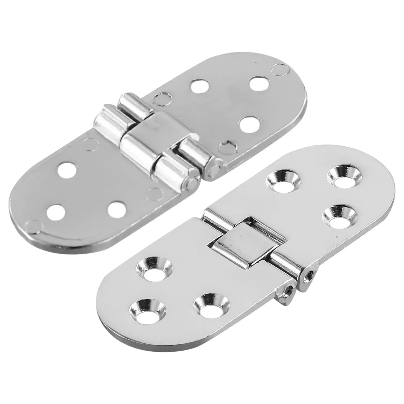 Dmlayhp Silver Cabinet Flap Hinge Door Hinge Folding Hinges Self Supporting Folding Table(Silver)