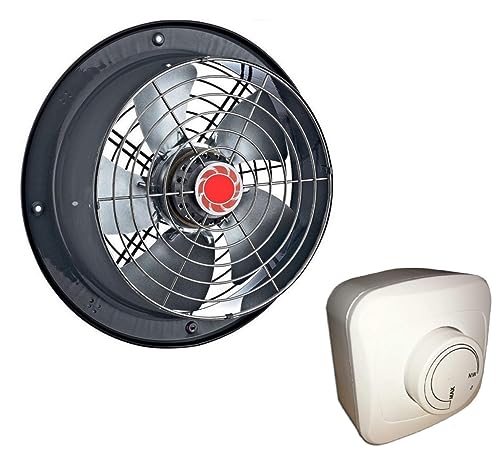 300mm Ventilador industrial con 500W Regulador de Velocidad Ventilación Extractor Helicoidal Helicoidales Ventiladores extractores aspiracion mura pared ventana