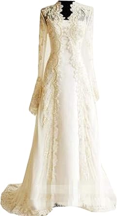 kelaixiang Bridal Wedding Jackets Bolero Cape Wraps Lace Applique Lace Long  Sleeves : Clothing, Shoes \u0026 Jewelry