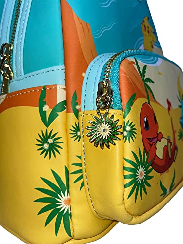 Loungefly Pokemon Original Starters Beach Scene Womens Double Strap Shoulder Bag Purse4