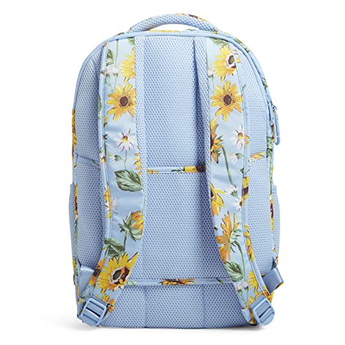 Vera Bradley Womens Recycled Lighten Up Reactive Grand Backpack Bookbag, Sunflower Sky, One Size Us #TOP4