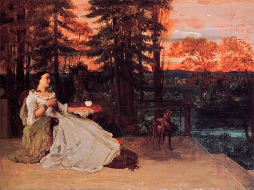 Gustave Courbet La Dame de Francfort affiche toile décoration murale salon 60x90