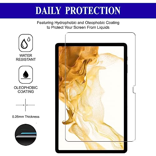 Image of Tempered Glass for Samsung Galaxy Tab S9 FE Plus / S9 Plus / S10 Plus / S8 Plus / S7 FE 12.4 inch Screen Protector Guard for Samsung S9 FE+ / S10+ / S9+ / S8+ /S7+ / S7 FE Tablet - Pack of 1