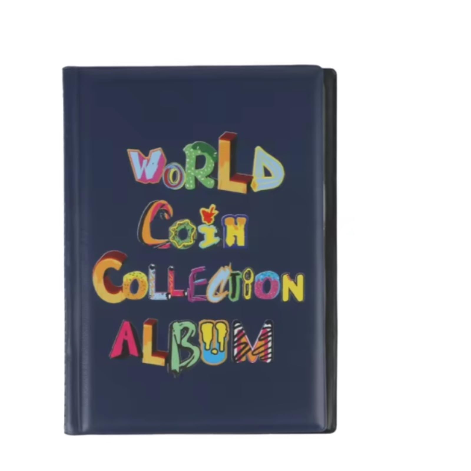 QuxetlRyz Coin Collection Album Mini Penny Coin Storage Bag Album Book 120 Pockets Coins Collector Collecting Money Organizer Holder Albums(Blue A)