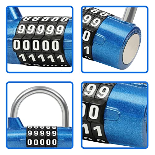 Belle Vous Lucchetto Combinazione 5 Cifre Blu
