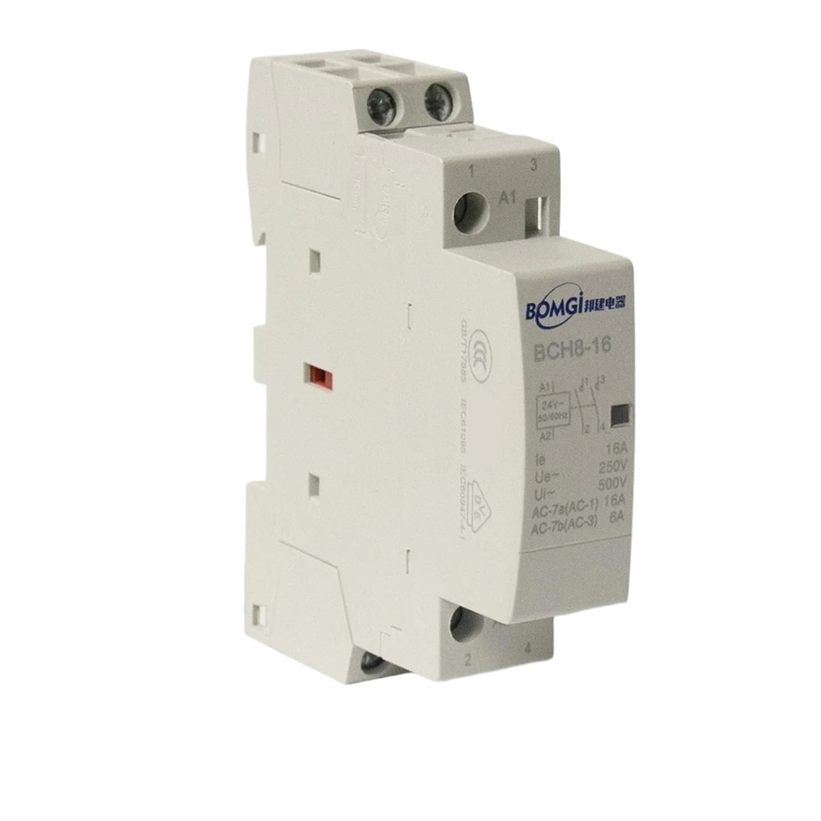 Stycznik 220 V Stycznik Rele 230V 24V Y Nc Szyna DIN Domowy Modułowy (16A, 2NC, 24V)
