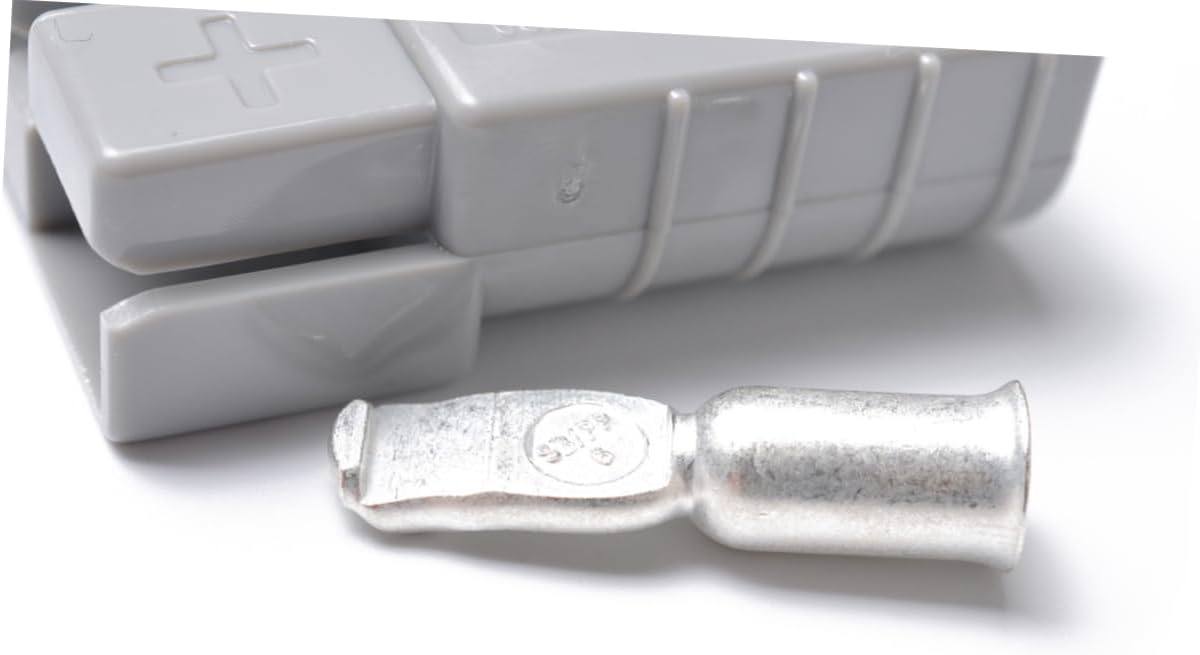 GLEAVI 3pcs Power Connector Plug Protective Cover for Quick Connect Disconnect for Recovery Winches Trailers and More Grey Design