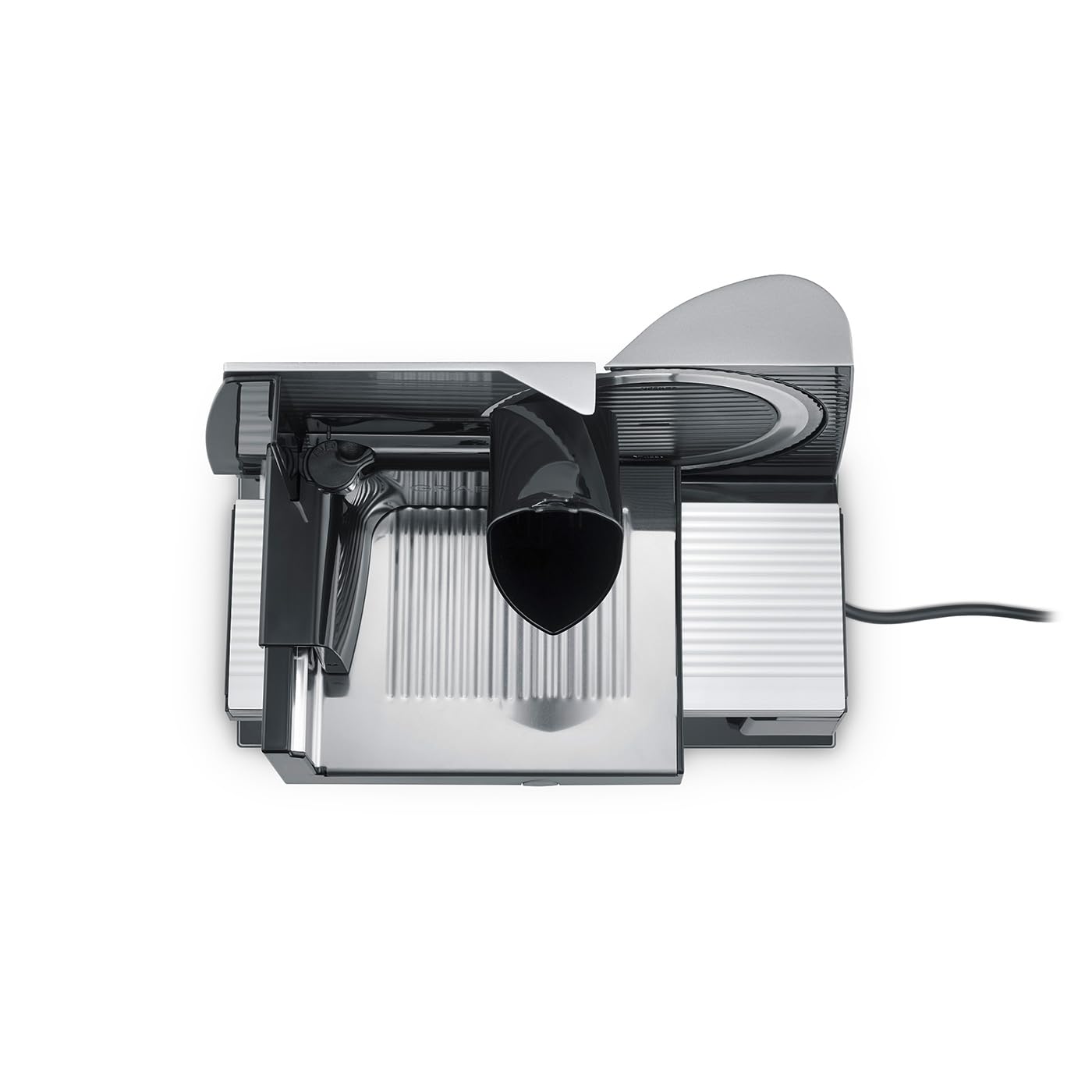 GRAEF Allesschneider S32100, multifunktionale elektrische Schneidemaschine, Wurst, Käse, Brot und vieles mehr, Brotschneidemaschine mit stufenlos einstellbarer Schnittstärke, silber