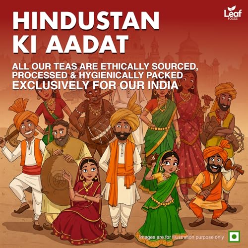 Image of Leaf Aadat Special Family Tea | 1Kg Pouch | Kadak Chai For Refreshing Daily Routine | Aromatic, Strong & Unique Blend of Black Teas For Family | Black Leaf Tea | Hindustan Ki Aadat