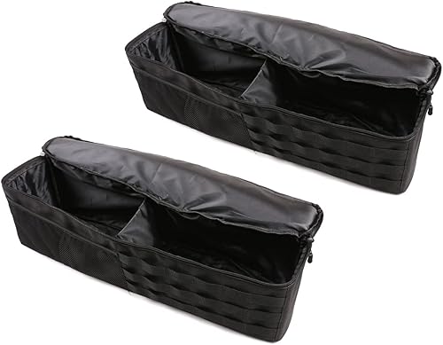 Miniatura 6 de LLKUANG Bandeja organizadora de caja de maletero, bandeja organizadora de tela Oxford, caja de almacenamiento multifunción negra para Toyota FJ