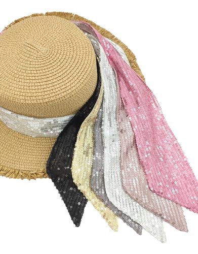 glitter shine Sequin Scarfs for Women Fashion Lightweight Sunscreen Shawls Sunshade Party4