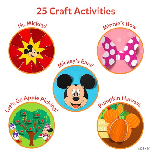 Image of Skillmatics Scissor Skills Activity Book - Snip Snip Mickey Mouse Clubhouse, 25 Fun Cutting & Creative Activities, 2 Child-Safe Scissors, Fine Motor Skills Craft Kit, Gifts for Kids Ages 3, 4, 5, 6, 7