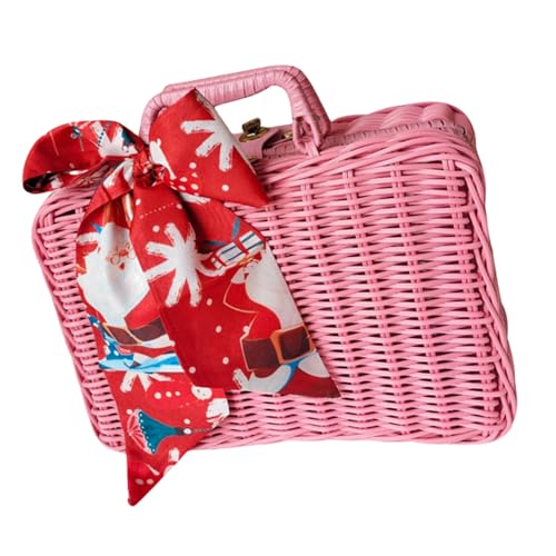 フェイクラッタンプレゼントバスケットストレージスーツケースギフトパッケージ箱クリスマスフェスティバルと装飾の誕生日ギフト