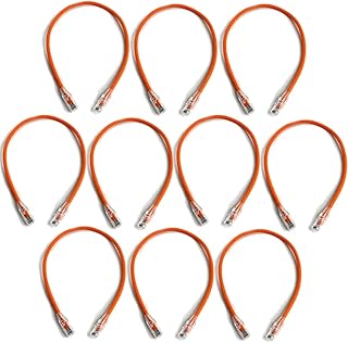 10 قطع من سلك توصيل اوم كات 6.0 بطول 0.25 متر، برتقالي، إيثرنت، لروتر